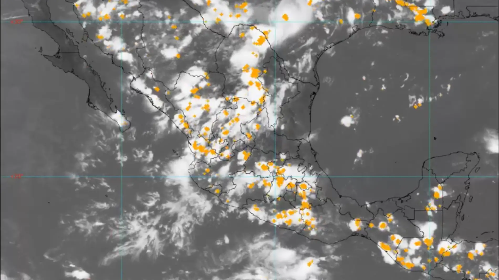 Lluvias en gran parte de México